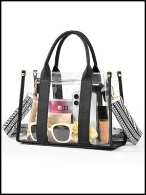 Clear Tote Bag PVC Stadium Concert Crossbody Shoulder